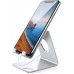 Lamicall Cell Phone Stand, Desk Phone Holder Cradle, Compatible with Phone 12 Mini 11 Pro Xs Max XR X 8 7 6 Plus SE, All Smartphones Charging Dock, Office Desktop Accessories - Silver Lamicall Cell Phone Stand, Desk Phone Holder Cradle, Compatible with Phone 12 Mini 11 Pro Xs Max XR X 8 7 6 Plus SE, All Smartphones Charging Dock, Office Desktop Accessories - Silver